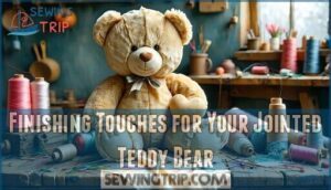 finishing touches for your jointed teddy bear