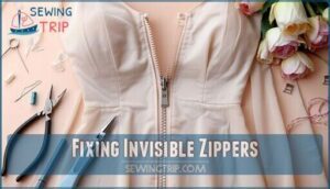 fixing invisible zippers