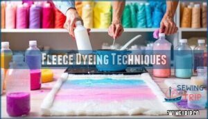 fleece dyeing techniques