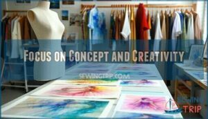 focus on concept and creativity