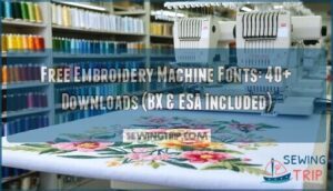 free embroidery machine fonts