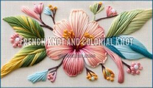 french knot and colonial knot