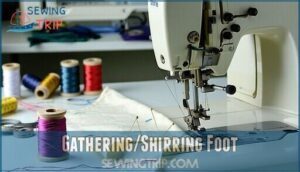 gathering/shirring foot
