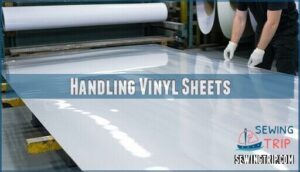 handling vinyl sheets