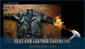 heat and leather shrinking