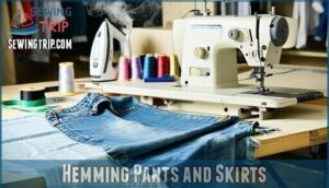 hemming pants and skirts