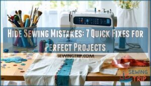 hide sewing mistakes