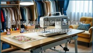 how much should you spend on a sewing machine that embroiders
