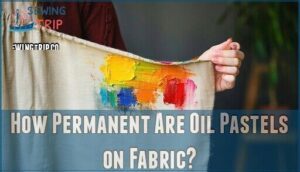 how permanent are oil pastels on fabric