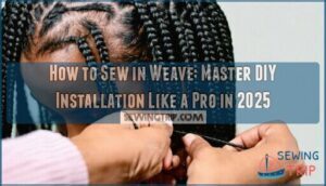 how to a sew in weave