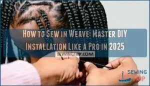 how to a sew in weave