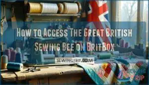 how to access the great british sewing bee on britbox