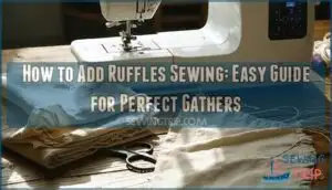 how to add ruffles sewing