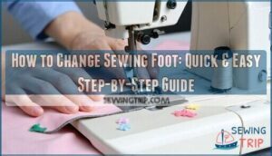 how to change sewing foot