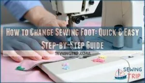 how to change sewing foot