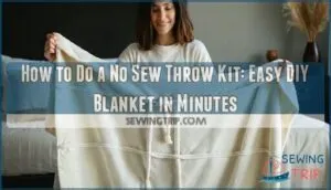 how to do a no sew throw kit