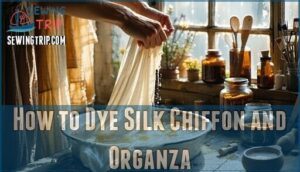 how to dye silk chiffon and organza