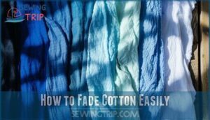 how to fade cotton easily
