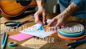 how to make a guitar pick out of paper