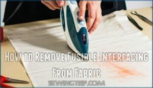 how to remove fusible interfacing from fabric
