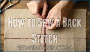 how to sew a back stitch