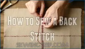 how to sew a back stitch how to sew a back stitch