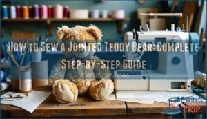 how to sew a jointed teddy bear