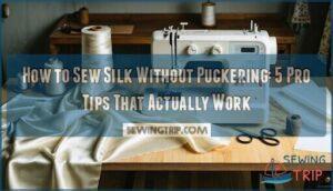 how to sew silk without puckering