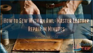 how to sew with an awl