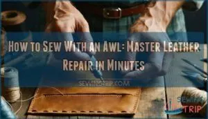 how to sew with an awl