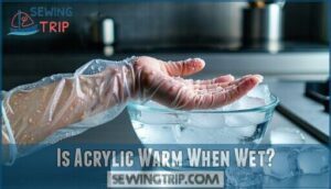 is acrylic warm when wet