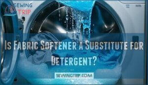 is fabric softener a substitute for detergent