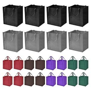 JERIA 24 Pack Reusable Grocery Bags，Large B0983F8MHZ