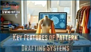key features of pattern drafting systems