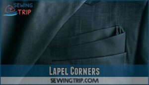 lapel corners