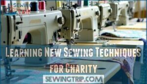 learning new sewing techniques for charity