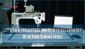 let's talk projectors and how to get them set up in your sewing space