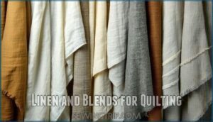 linen and blends for quilting