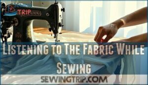 listening to the fabric while sewing