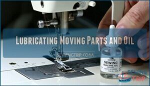 lubricating moving parts and oil