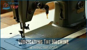 lubricating the machine