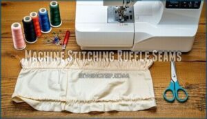 machine stitching ruffle seams