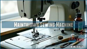 maintaining sewing machine