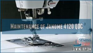 maintenance of janome 4120 qdc