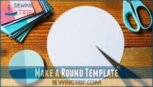 make a round template