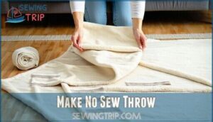 make no sew throw