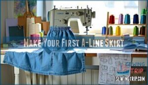 make your first a-line skirt