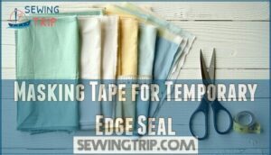 masking tape for temporary edge seal