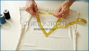 measuring neckline