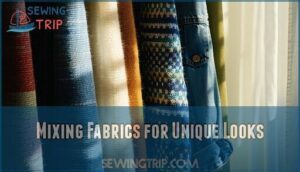 mixing fabrics for unique looks